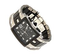 MONTRE RARE CERRUTI 1881 SWISS MADE Chrono Date Boitier Plaqué Argent 499€. C511