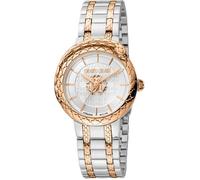 Roberto Cavalli by Franck Muller Femmes Analogique Quartz Montre avec Bracelet en Acier Inoxydable RV1L189M0091