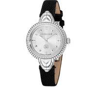 Montre - Roberto Cavalli by Franck Muller - RV1L203L0011 - Quartz - Cuir Noir - 32 mm Acier Inoxydable