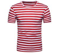 Montre Rome Col T Été Chemise à Manches Courtes Décontractée 3D Hommes Top Digital Rond Mode Impression Hommes T-shirts Bretelles Hauts Hommes Mousseline, rouge, XXXL