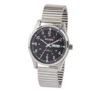 Montre ronde pour homme bracelet extensible avec date en français Bayard Bons plans : Nouveauté