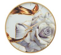 MONTRE ROSE EN VERRE Ø 60 x 5 cm