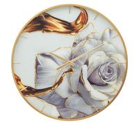 Horloge Murale en Verre "Rose" 60cm Multicolore