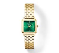 Montre - Rosefield - Boxelle Emeraude - Acier plaqué or - Cadran vert - Mouvement quartz