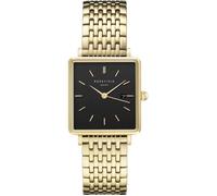 Montre - ROSEFIELD - The Boxy - Noir - Acier PVD doré - Quartz - 6,8 mm