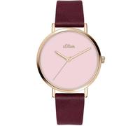 Montre - s.Oliver - SO-3911-LQ - Quartz - Cuir Rouge - Chic