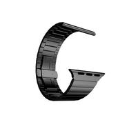 Montre SE 2 2022 Bracelet en métal de 40 mm avec fermeture à pression latérale, design fendu KRD35 Noir | Couleur: Noir Noir