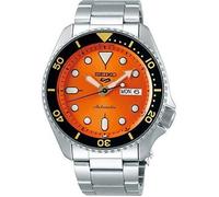 Seiko Montre automatique homme 5 Sports SRPD59K1 – cadran orange, bracelet maille acier, 100 m