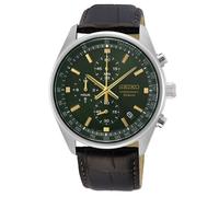 Seiko Montre SSB385P1 Homme – Quartz analogique japonais, bracelet en cuir véritable