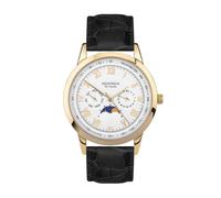 Montre Sekonda Armstrong Moonphase 40 mm avec bracelet en cuir noir et...