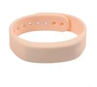 Montre silencieuse avec double vibration, chronomètre, suivi du sommeil, activité et port de charge USB intégré (rose)