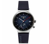 Bauhaus Classic Montre Homme Analogique Solaire avec Bracelet Cuir 2112-3