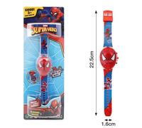 Montre - SPIDERMAN - Lumineuse et sonore - Protection enfant - Quartz - Rouge