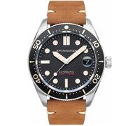 Spinnaker Croft SP-5100 Montre Automatique pour Homme avec Cuir ou Acier Inoxydable 40 mm, Argenté., Nautique Moderne