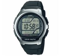 Montre sport Casio chronomètre radio-pilotée noire Couleur : Gris