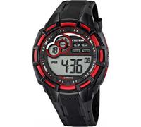 Calypso Montre Digitale Homme Analogique K5625/4 Quartz - Résistante à l'eau 10 ATM Date et Calendrier, Chronographe, Double Fuseau Horaire, Lumière, Alarme, 12 et 24 Heures - Noir - Flash Time