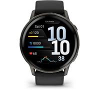 Montre sport GARMIN Venu 4 Noir/Gris Silicone noir 45mm