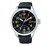 Montre Sport Homme - CITIZEN - AW5000-24E - Cuir Noir - Quartz - Solaire 240 jours sans lumière