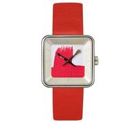 montre square 29 akteo peinture rouge collection art peinture