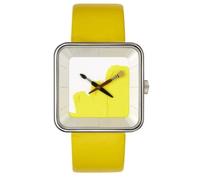 montre square 35 akteo peinture jaune collection art peinture