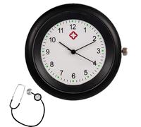 Montre Stéthoscope D'infirmière, Horloge Stéthsoscope | Broche Fob Montres Attachement Avec Sysmboles | Montre De Poche Précise Et Étanche, Accessoires De Stéthoscope Pour Infirmières, Médecins Et Pro