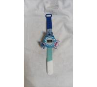 Montre stich analogique à quartz pour filles, bracelet en silicone coloré pour filles, cadeau pour filles de 3 à 10 ans, scintillant 3D, lumière LED clignotante, bleu