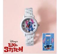 Montre Stitch Quartz Disney Lilo et Stitch blanche + Sac Collector