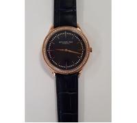 Montre - Stuhrling Original - Cuir véritable - Bleu marine - 3.7 cm - Chic