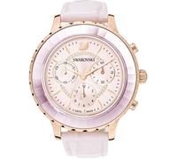 Montre - SWAROVSKI - Octea Lux Chrono - Cuir effet croco - Quartz - Rose clair