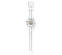 Swatch AURELIA AURITA, Montre de plongée Bioceramic, 44 mm, Blanc SSCU09K100
