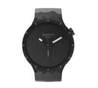 Montre - SWATCH - BASALT Originals Big Bold - Bioceramic 47mm - Silicone Noir - Quartz Analogique