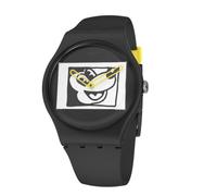 Montre Swatch MICKEY BLANC SUR NOIR édition spéciale KEITH HARING 41mm - Quartz - Résine - Mixte
