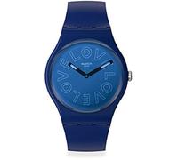 Montre - SWATCH - New Gent SO29N107 - Cuir blanc - Étanche 3 Atm - Mouvement quartz