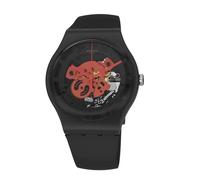 Montre - SWATCH - THINK TIME TO BLACK - Biocéramique 41mm - Étanchéité 30 Atm - Mixte