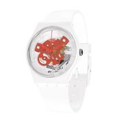 Montre - Swatch - TIME TO RED SMALL - Biocéramique 34mm - Étanchéité 30 Atm - Mixte
