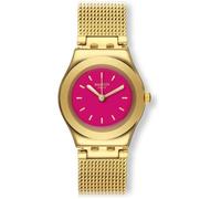 Montre - SWATCH - YSG142M - Bracelet Métal Doré - Cadran Rose - Quartz Analogique