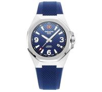 Montre - Swiss Alpine Military - Avenger SAM7005.1835 - Acier inoxydable - Cadran bleu - Bracelet silicone bleu