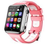 Montre Téléphone Android 4G Traceur GPS 3Go+32Go WiFi Rose Blanc + SD 32Go