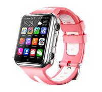 Montre Téléphone Android 4G Traceur GPS 3Go+32Go WiFi Rose Blanc + SD 4Go YONIS