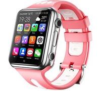 Montre Téléphone GPS 4G 1.54 Pouces Montre Android 3MP WiFi Bluetooth Rose Blanc + SD 4Go YONIS G