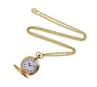 Montre tendance dorée à deux faces pour homme avec une trotteuse, doré, taille unique