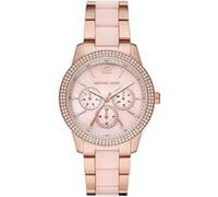 Montre Tibby de Michael Kors multifonction en acier inoxydable doré rose pour femme, MK6928 Doré rose G