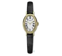 Montre TIMEX Cavatina ovale doré 19 mm couleur de cadran : Boitier doré / bracelet noir
