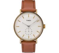 Montre - Timex - Fairfield - 41mm - Cuir Marron - Quartz - Résistante à l'eau