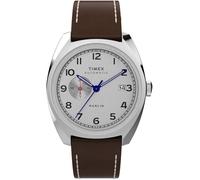 TIMEX Montre à affichage analogique 'Marlin' marron / argent, Taille One Size