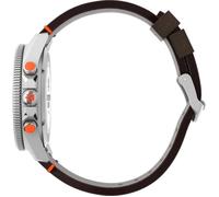 Timex Montre à affichage analogique marron/argent Taille One Size