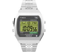 Montre Timex pour homme TW2V74200 T80 alarme cadran numérique à quartz acier ...