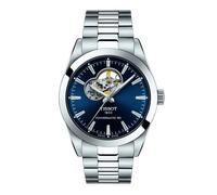 Montre - TISSOT - Gentleman - Automatique - Cadran bleu - Bracelet acier