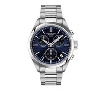 Montre - Tissot - PR100 Chrono - Acier inoxydable - Cadran bleu - Quartz Swiss Made