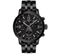 Montre Tissot PRC 200 Chronograph quartz T1144173305700 en acier inoxydable noir